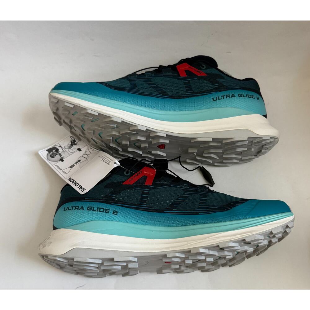 Saloman Ultra Glide 2 Trail Running Hiking Sneakers Blue Size 8.5 Regular - Picture 7 of 10